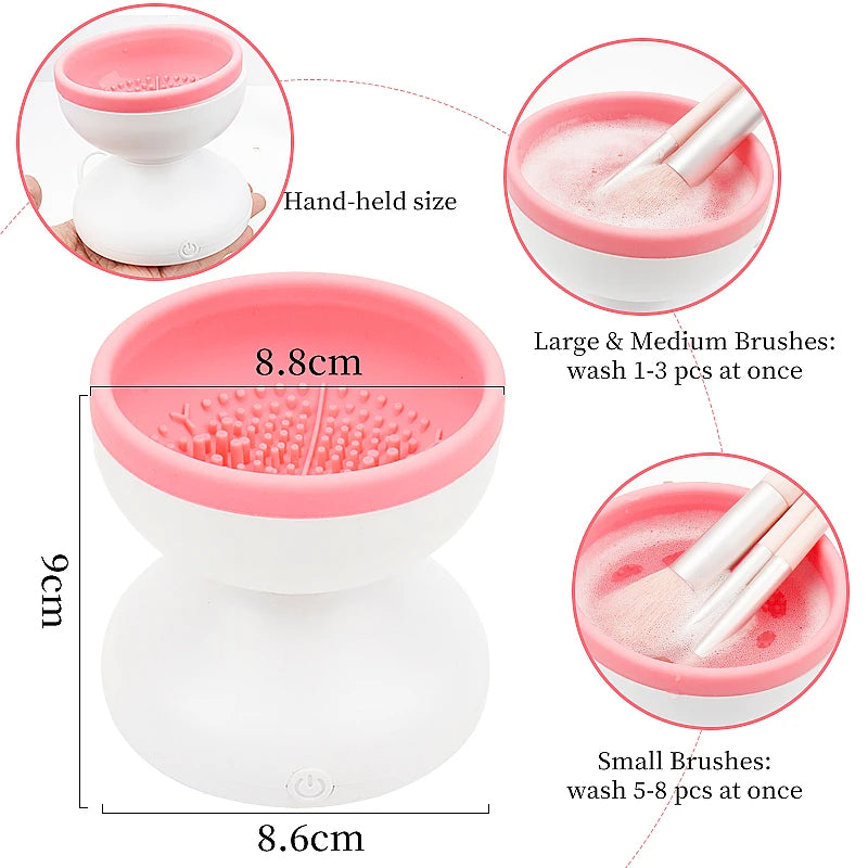 Portable USB Makeup Brush Cleaner